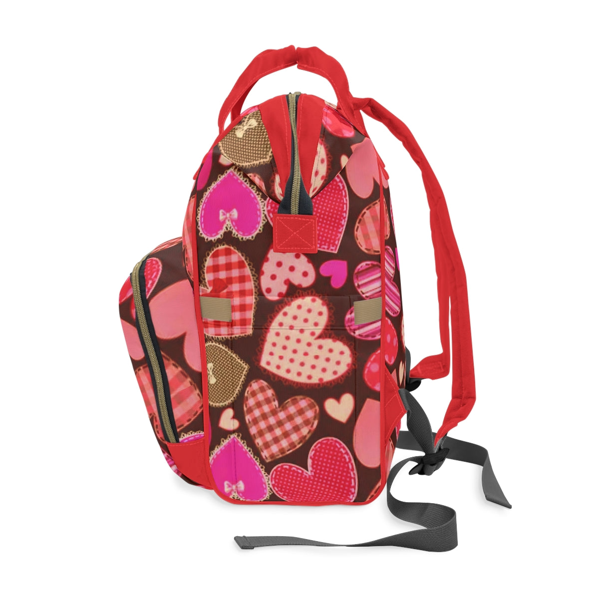 Cute Red Hearts Multifunctional Backpack