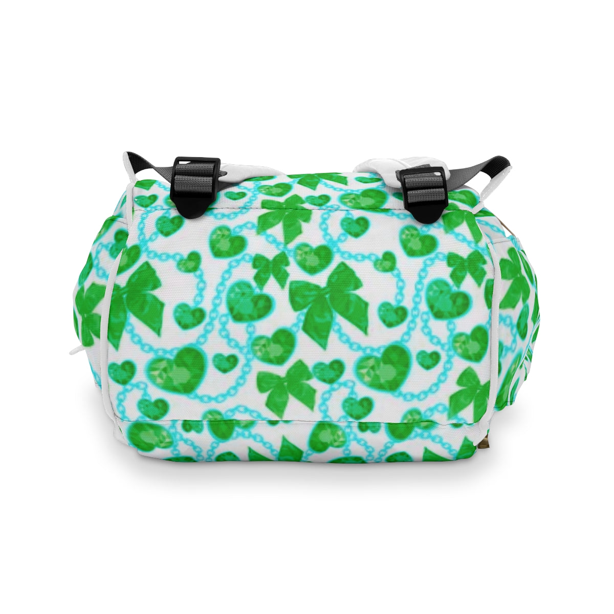 Green Hearts & Bowes Multifunctional Backpack