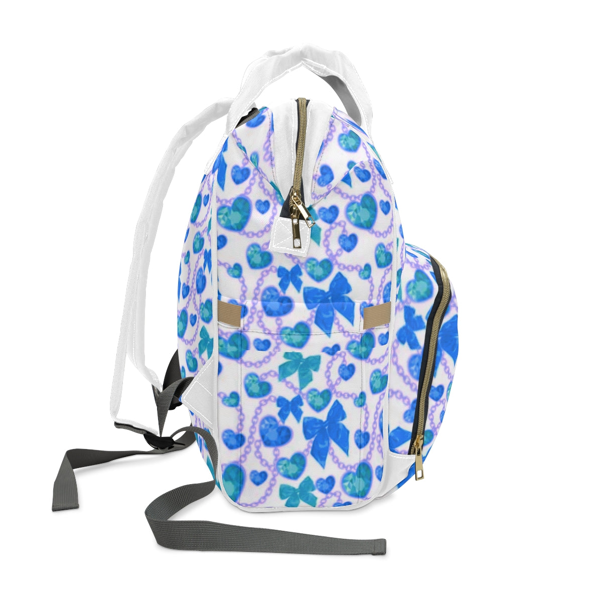 Blue Hearts & Bowes Multifunctional Backpack