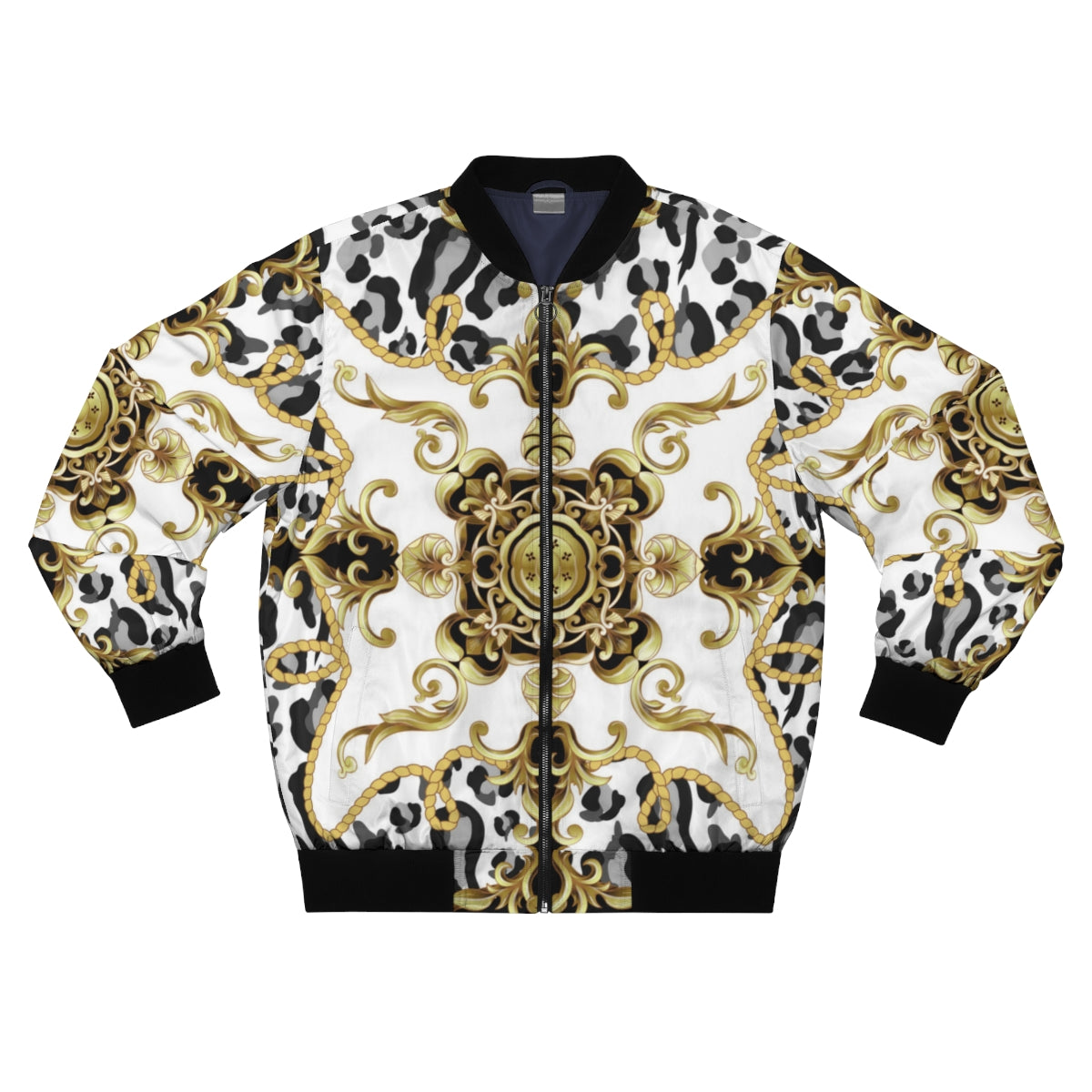 Bellafontes Animal Print Bomber Jacket