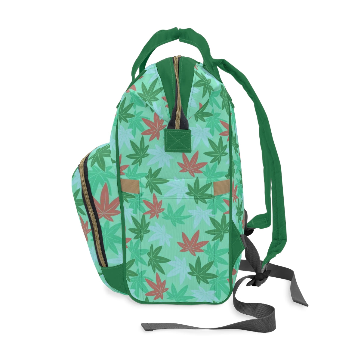 Colorful Pot Leaves Multifunctional Backpack