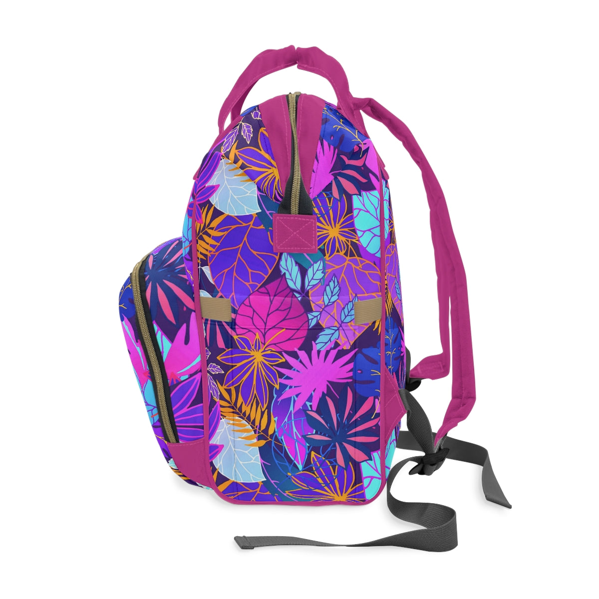 Neon Leaves Multifunctional Backpack