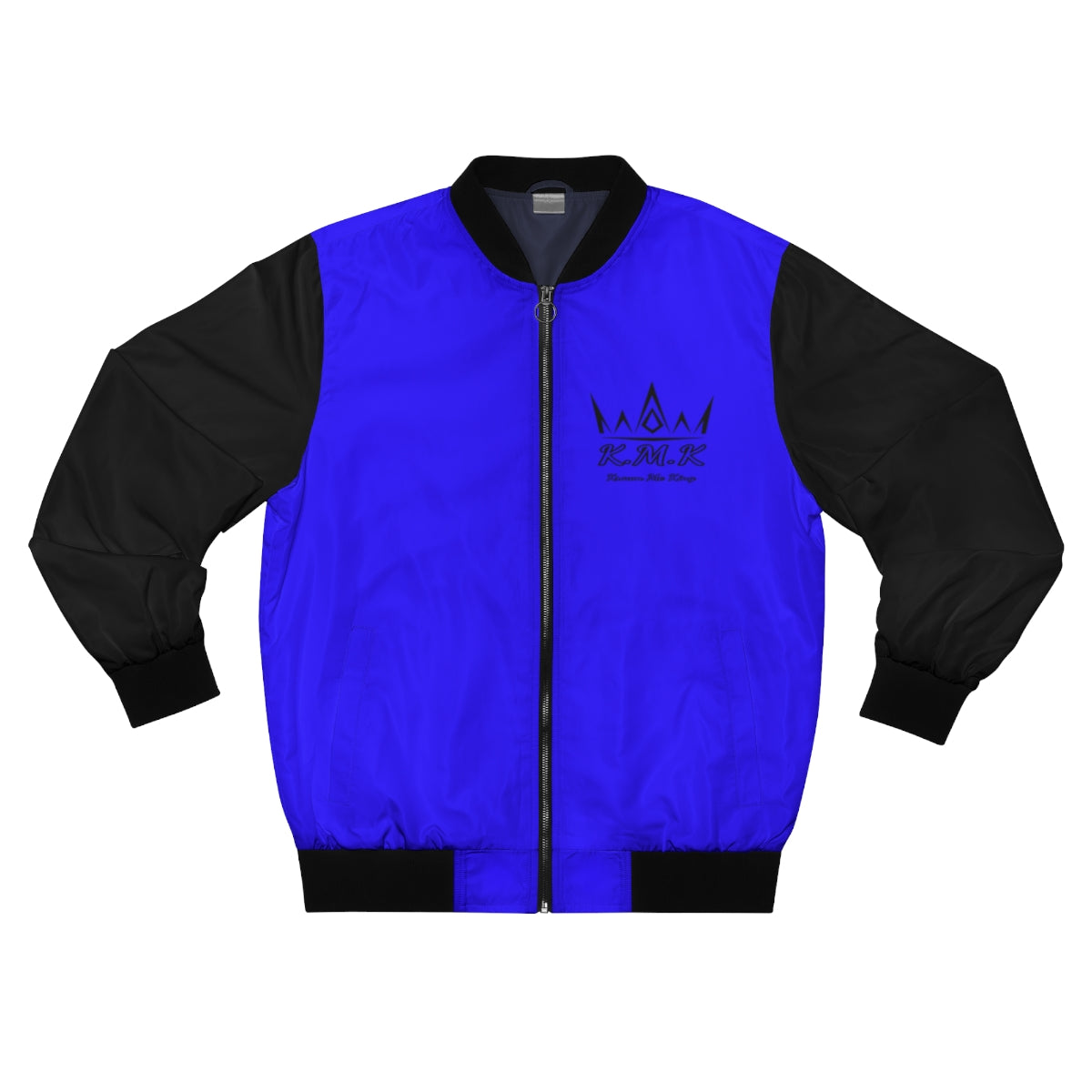 Krown Me King Blue & Black Men's Bomber Jacket