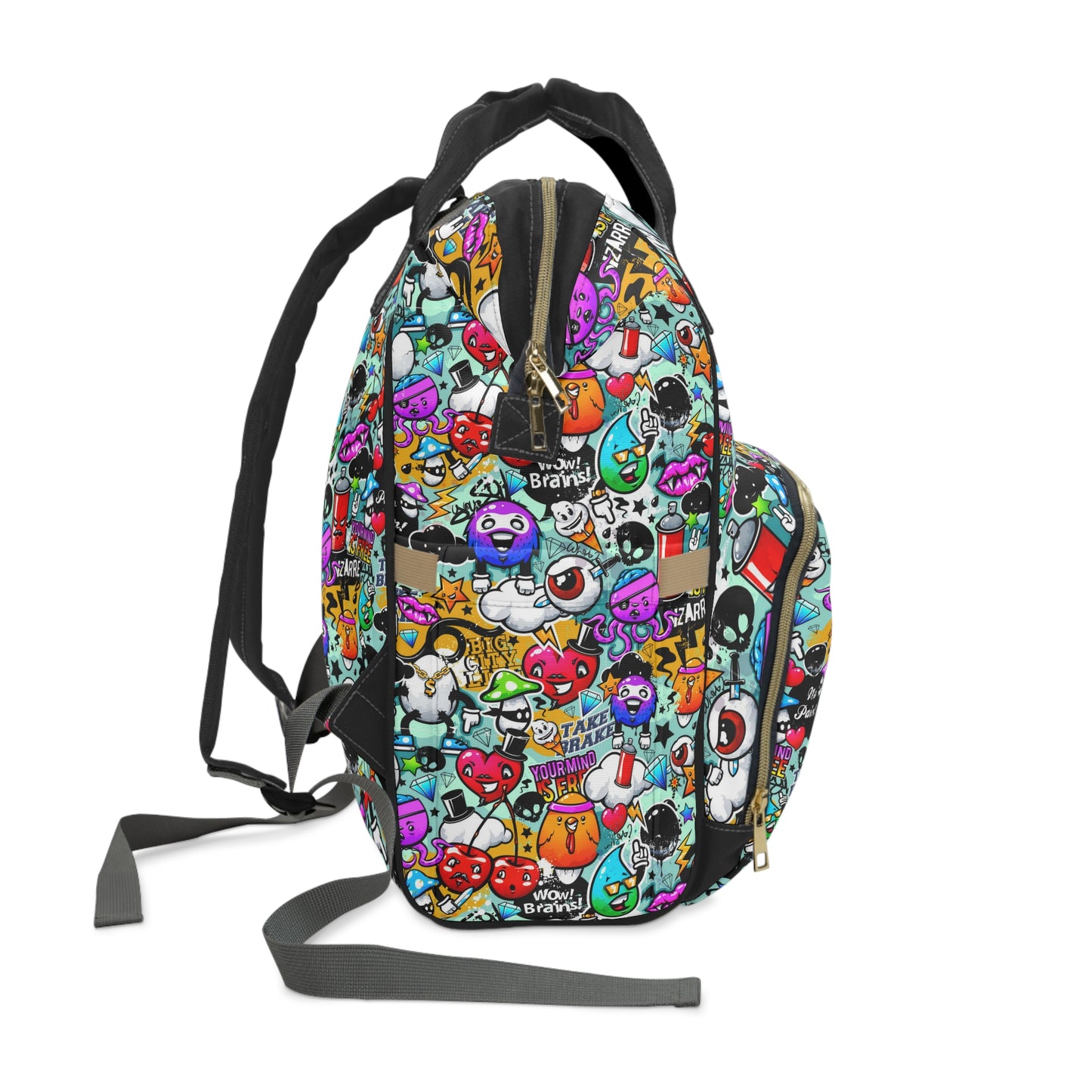 Graffiti Style Multifunctional Backpack