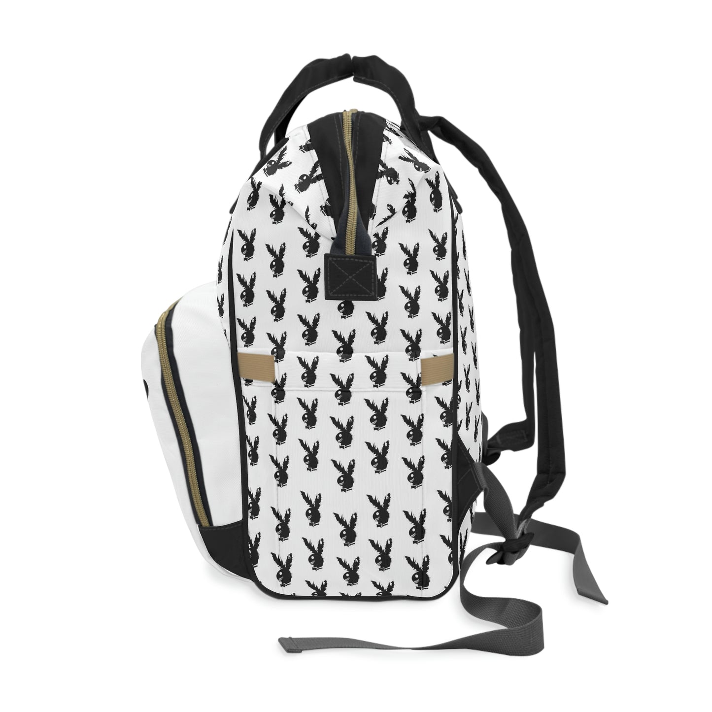 Play Boy White & Black Multifunctional Backpack