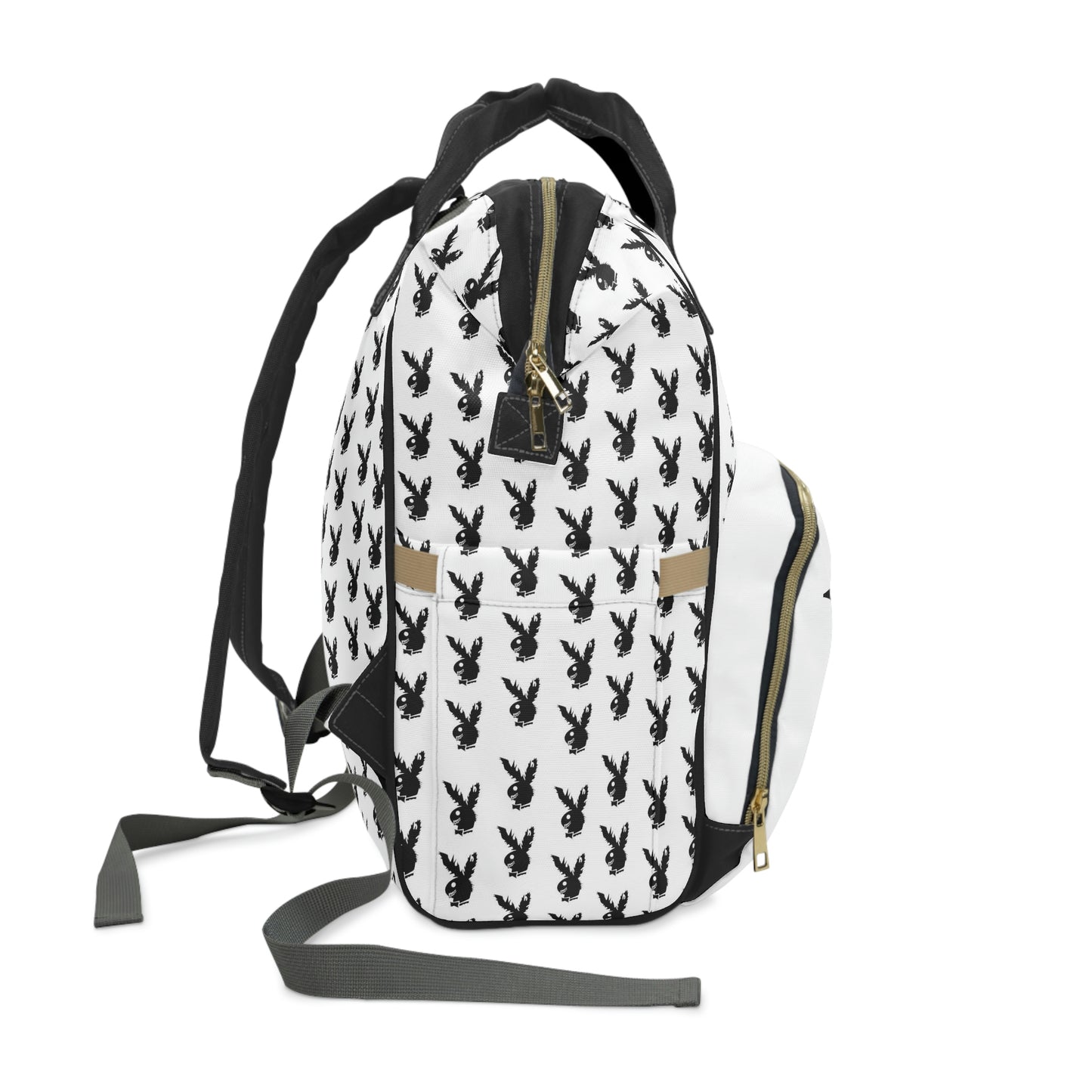 Play Boy White & Black Multifunctional Backpack