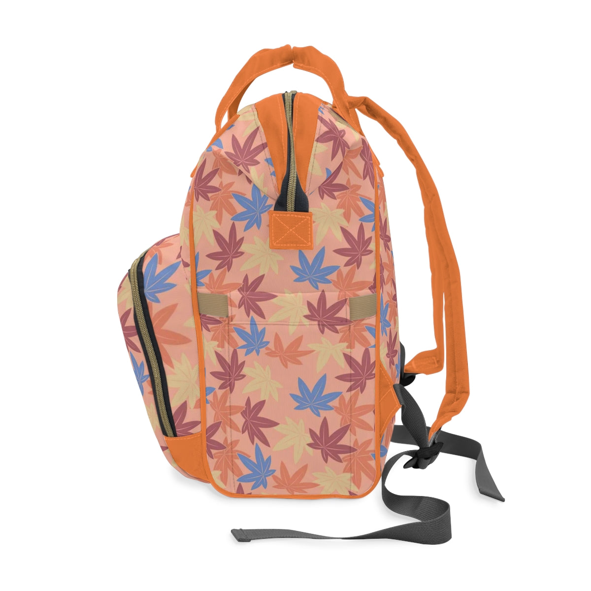 Colorful Pot Leaves Multifunctional Backpack