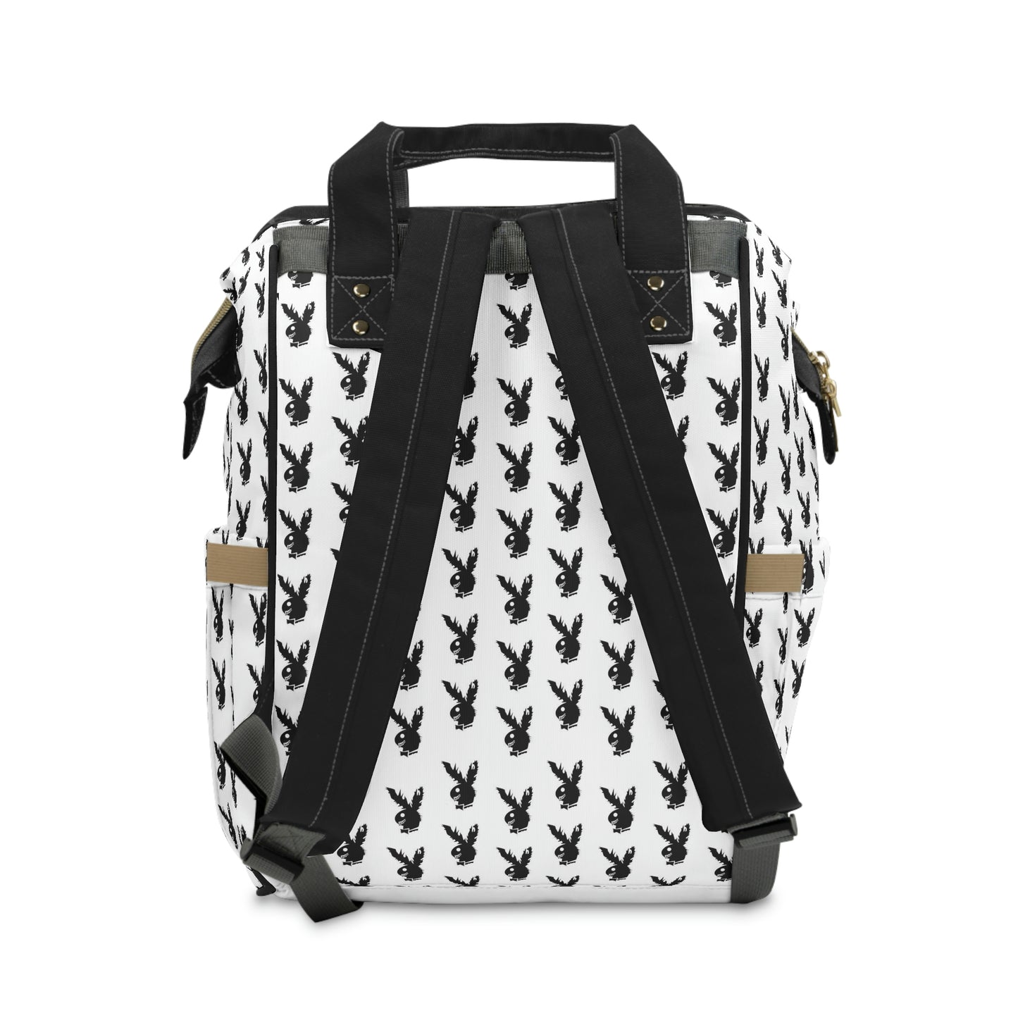 Play Boy White & Black Multifunctional Backpack