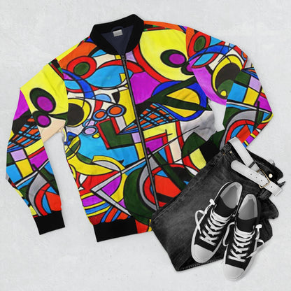 Abstract Bomber Jacket