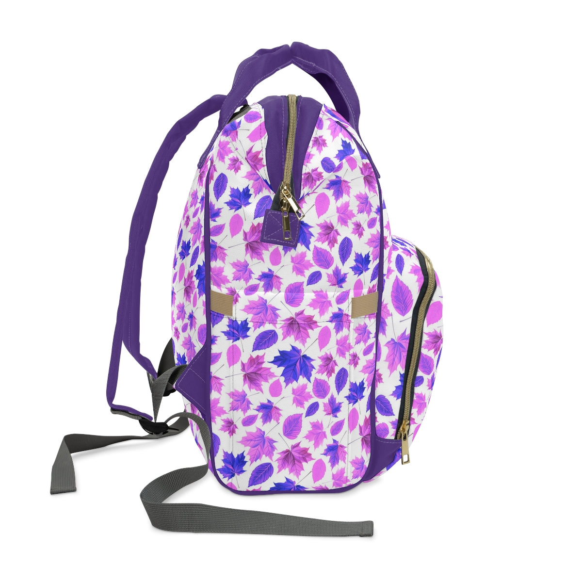 Colorful Autumn Leaves Multifunctional Backpack