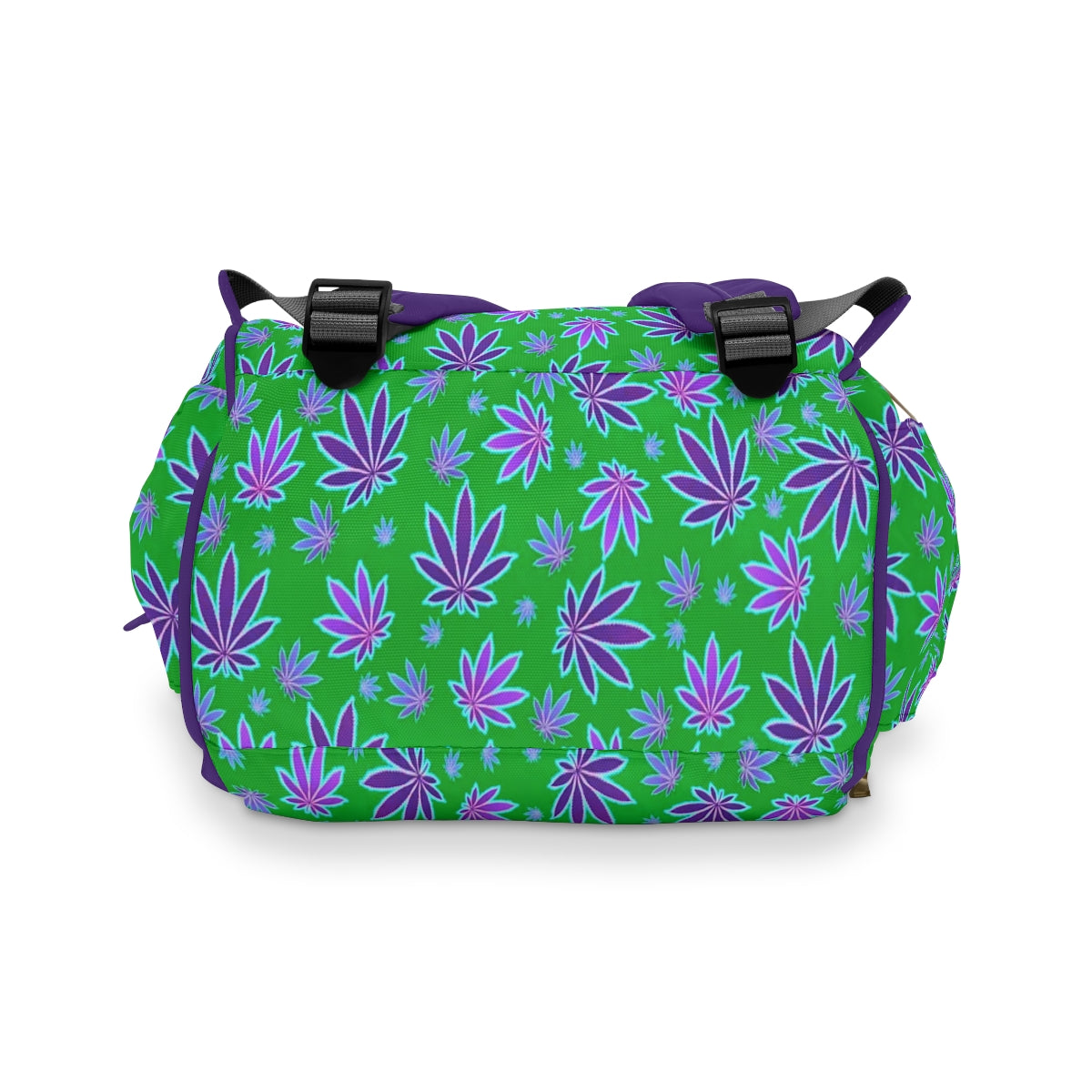 Colorful Pot Leaves Multifunctional Backpack