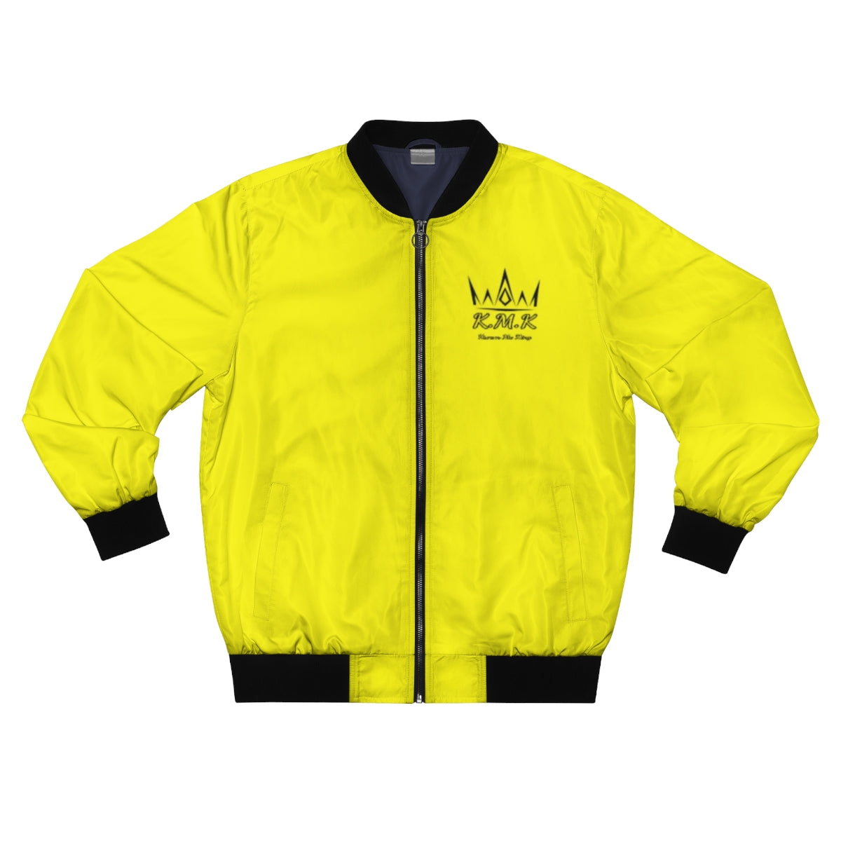 Krown Me King Yellow Men's Bomber Jacket