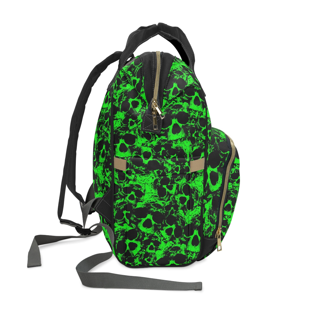 Green Skull Gang Multifunctional Backpack