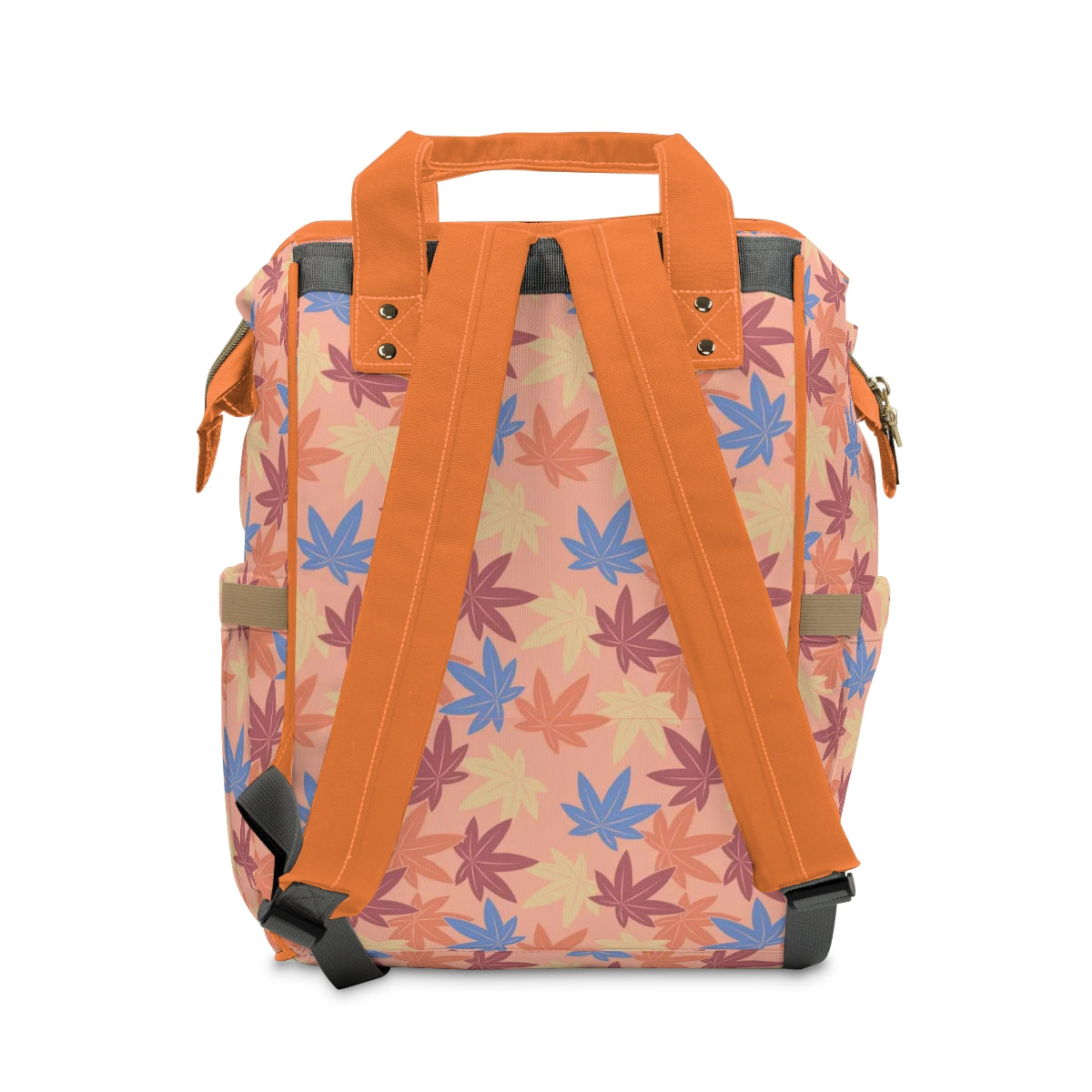 Colorful Pot Leaves Multifunctional Backpack