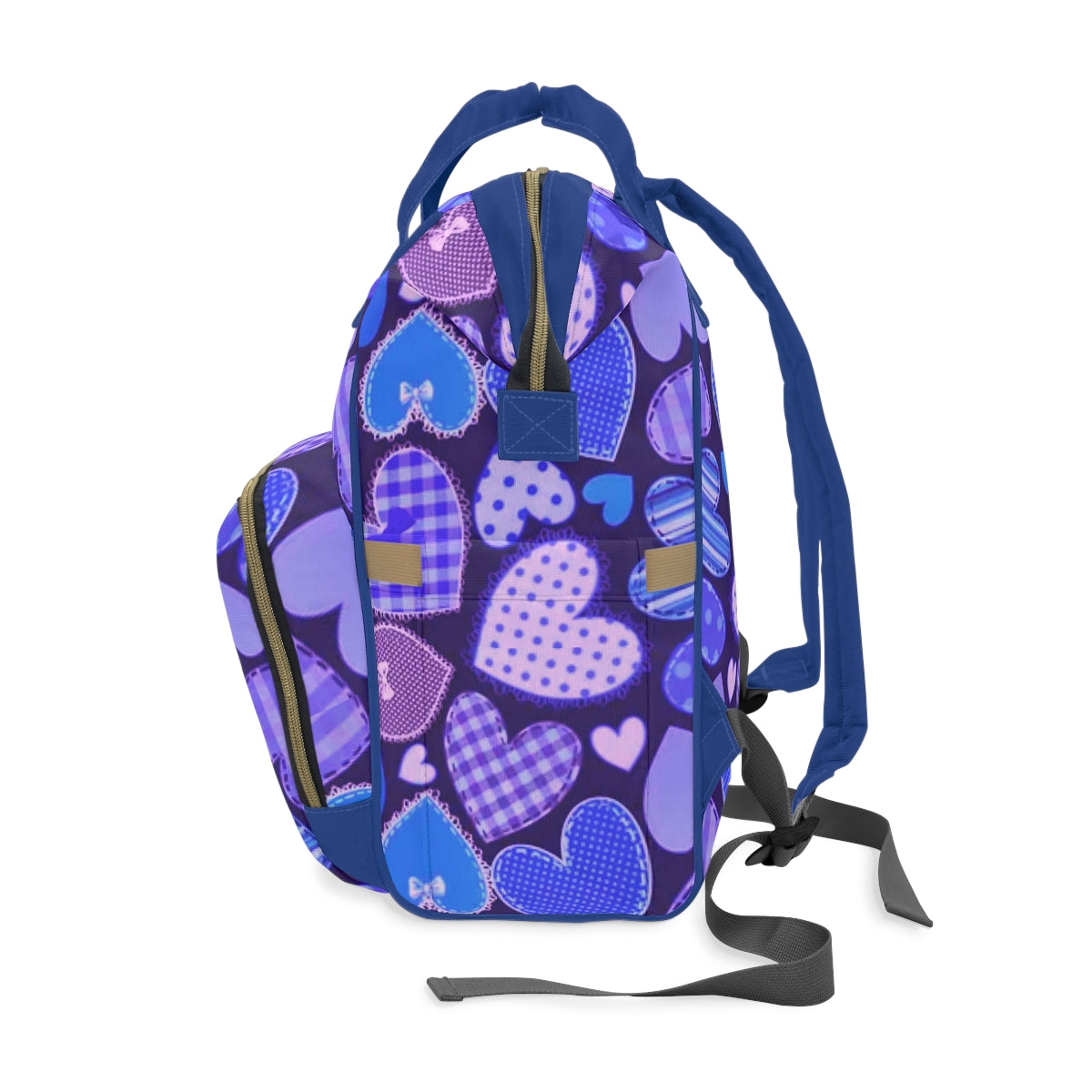 Cute Blue Hearts Multifunctional Backpack