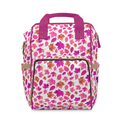 Colorful Autumn Leaves Multifunctional Backpack