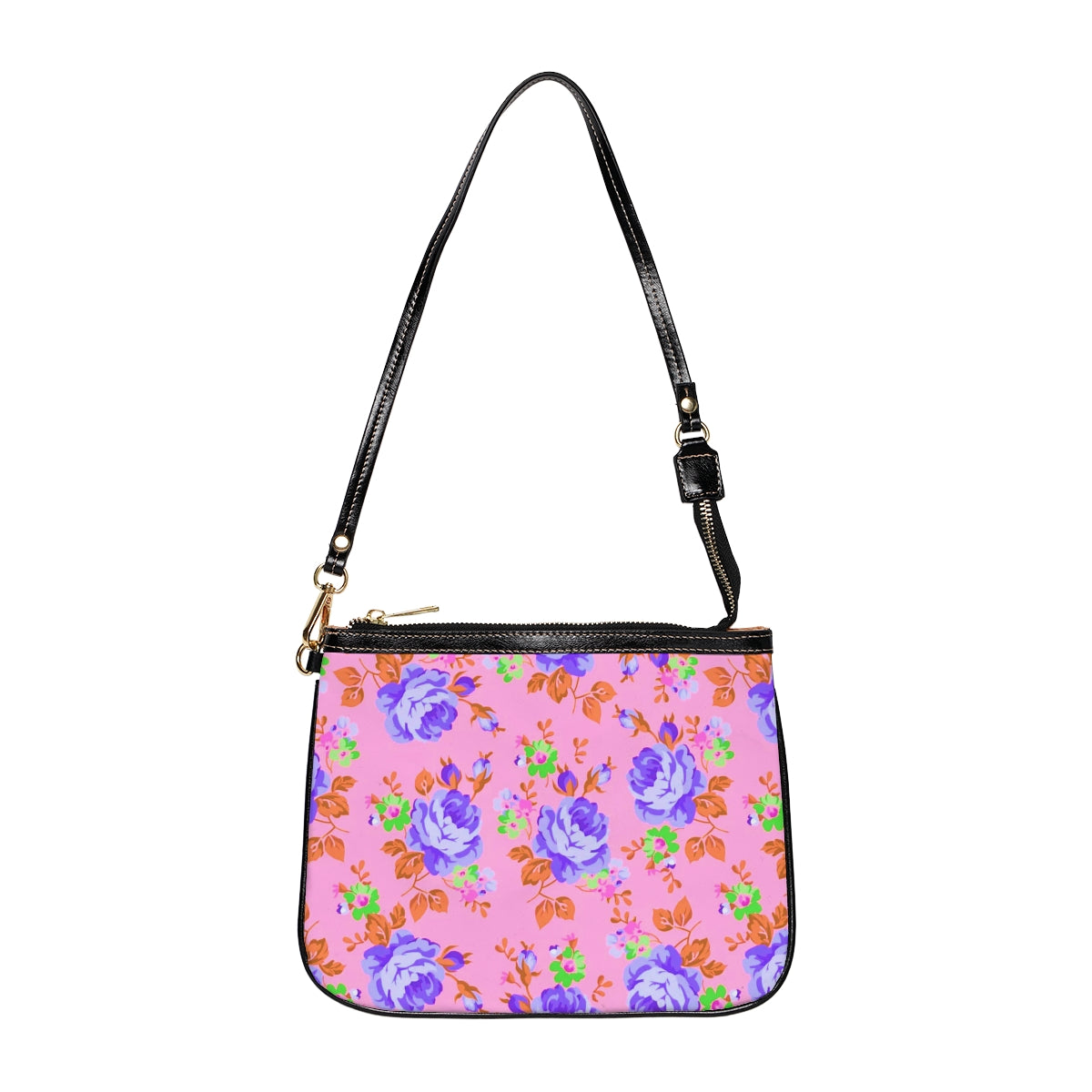 Beautiful Purple Roses Small Shoulder Bag