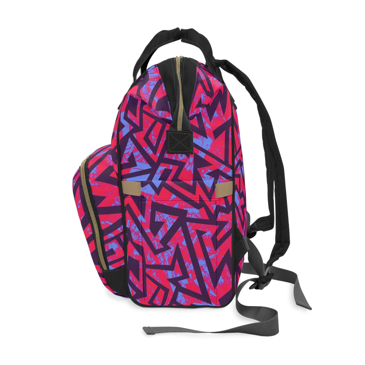 Colorful Geometric Multifunctional Backpack