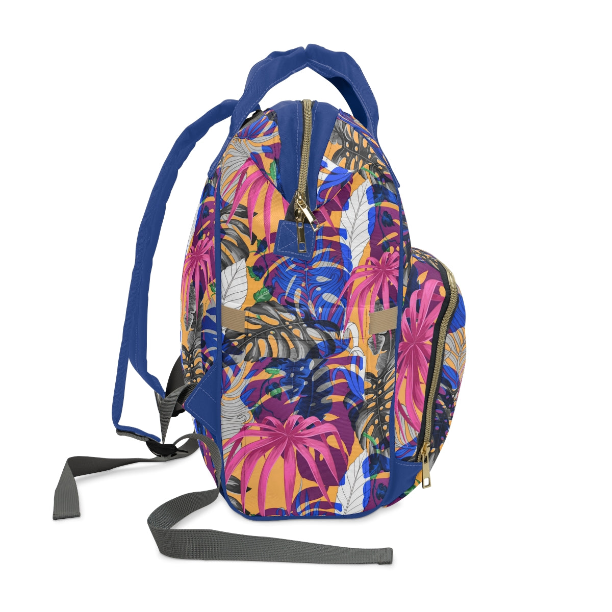 Tropical Leaves Multifunctional Backpack