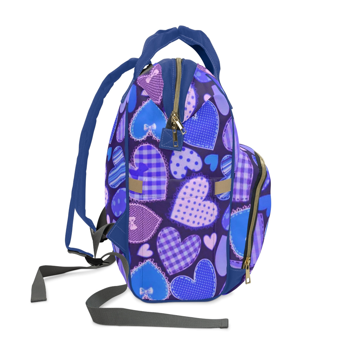 Cute Blue Hearts Multifunctional Backpack