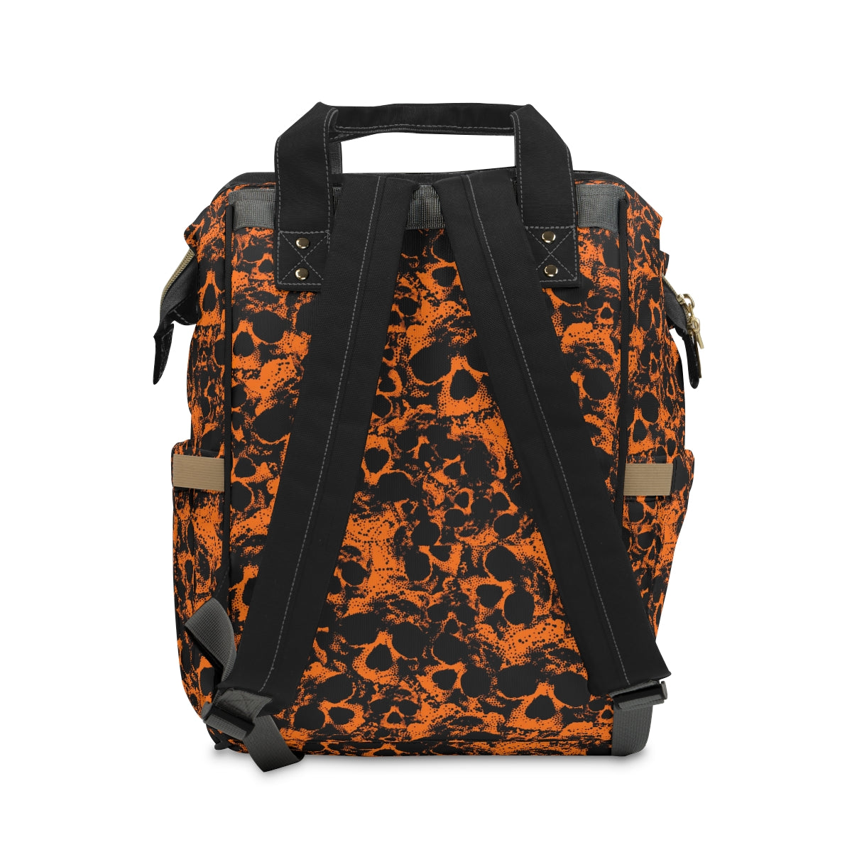 Orange Skull Gang Multifunctional Backpack