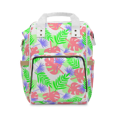 Tropical Leaves Multifunctional Backpack