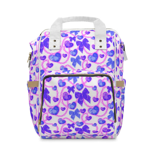 Purple Hearts & Bowes Multifunctional Backpack