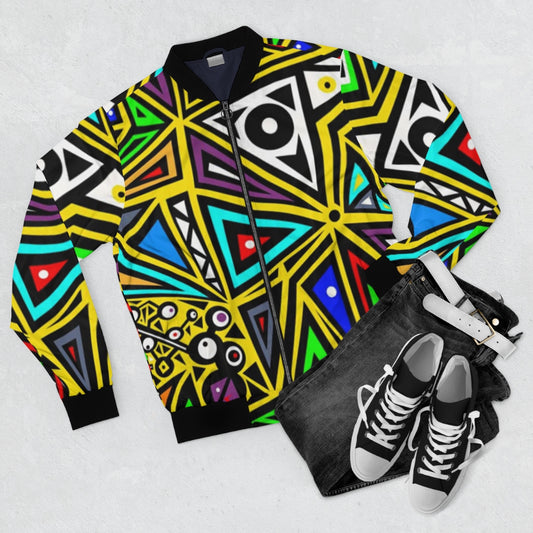 Abstract Bomber Jacket