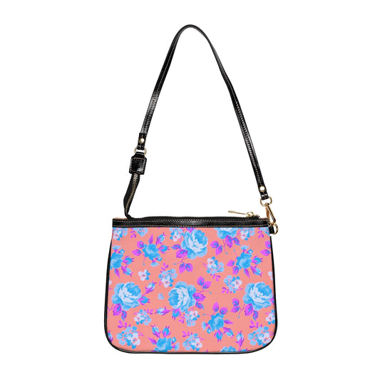 Beautiful Blue Roses Small Shoulder Bag