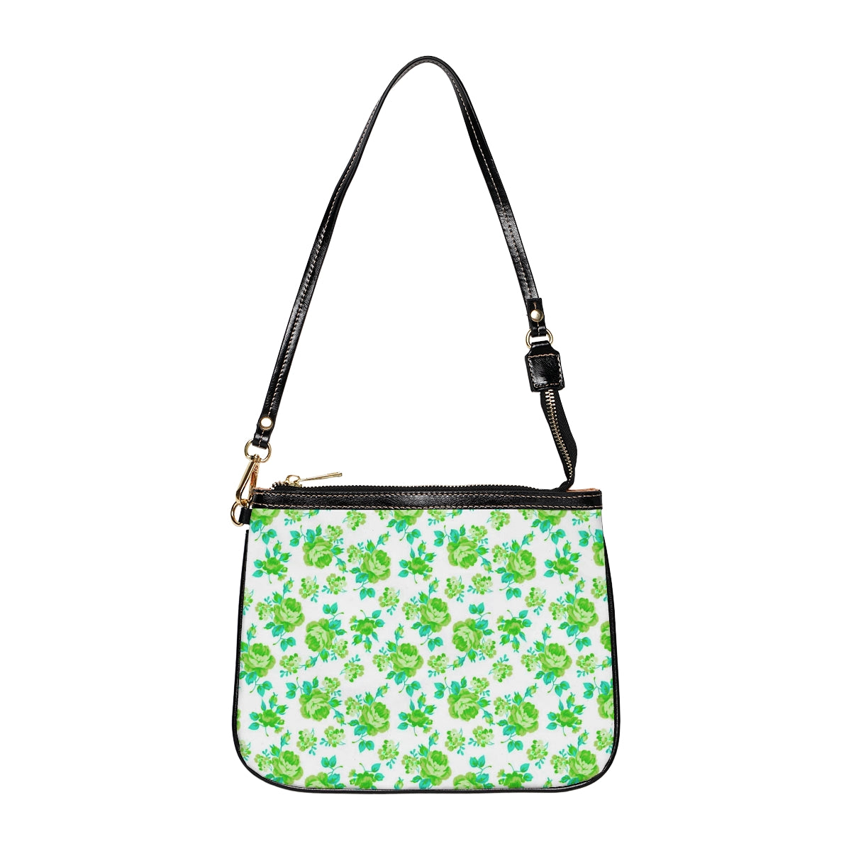 Beautiful Teal Roses Small Shoulder Bag