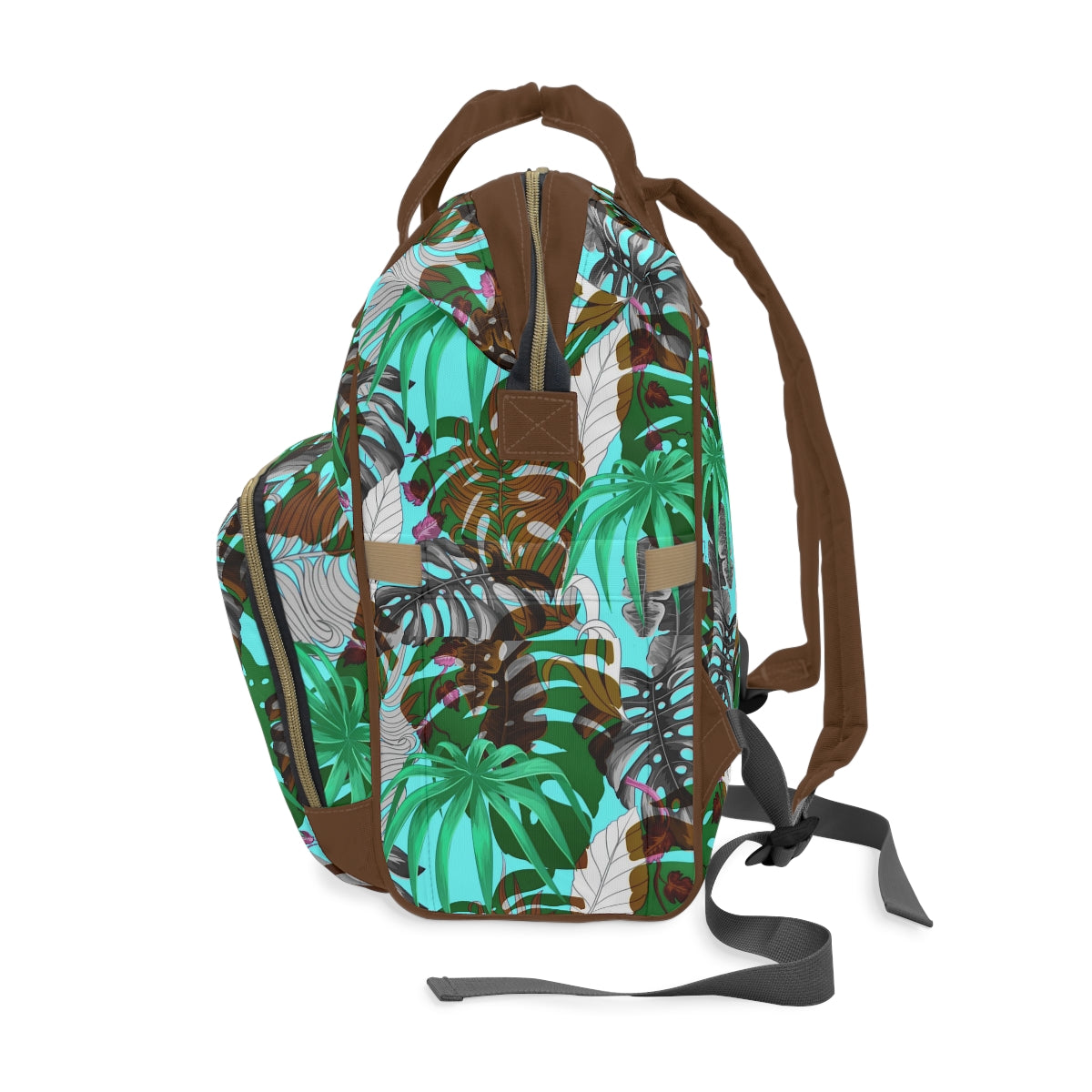 Tropical Leaves Multifunctional Backpack