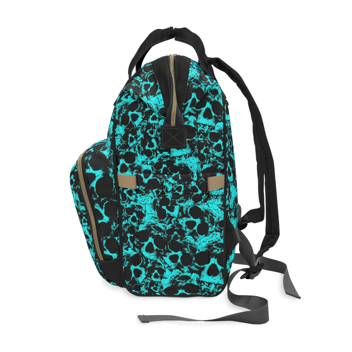 Light Blue Skull Gang Multifunctional Backpack