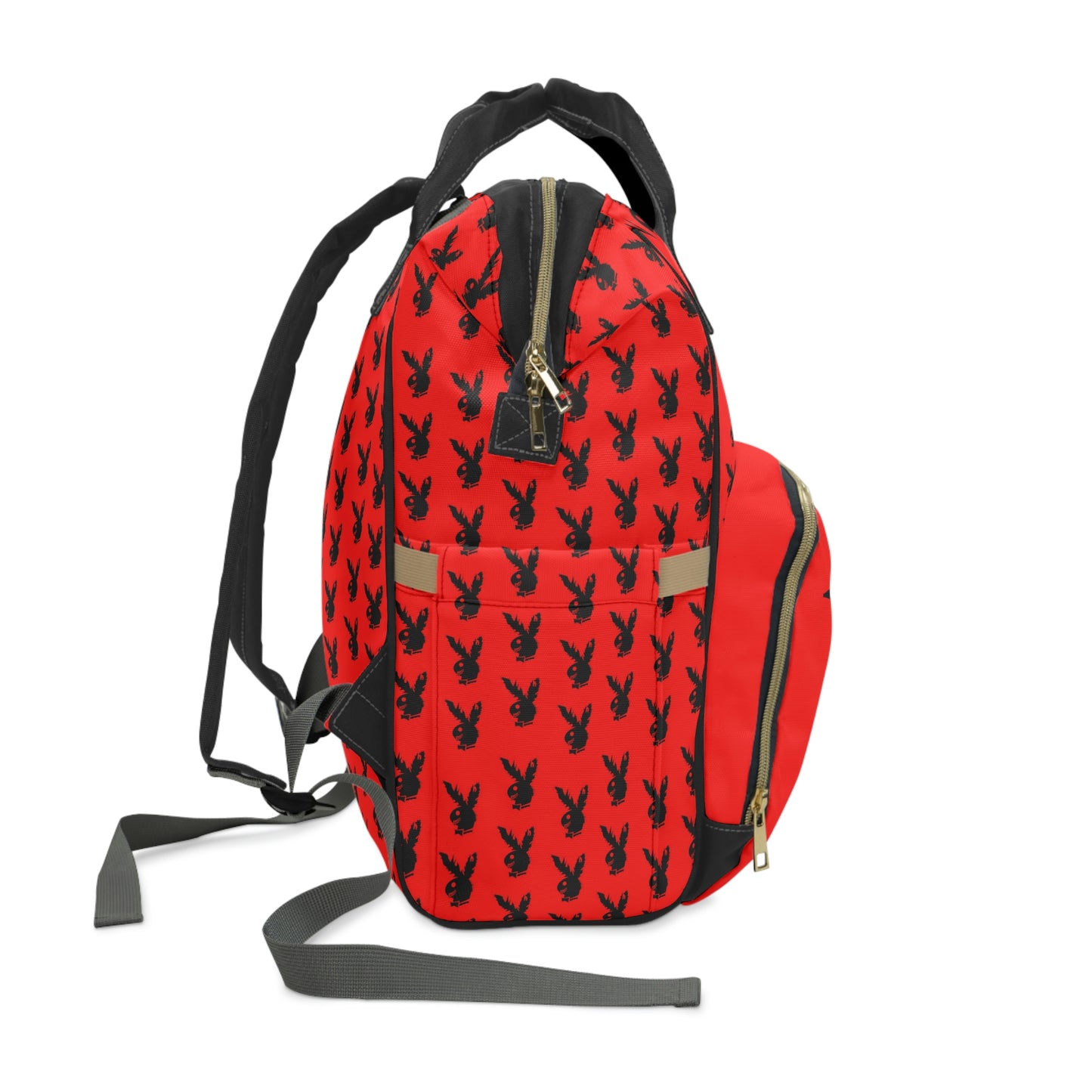 Play Boy Red & Black Multifunctional Backpack