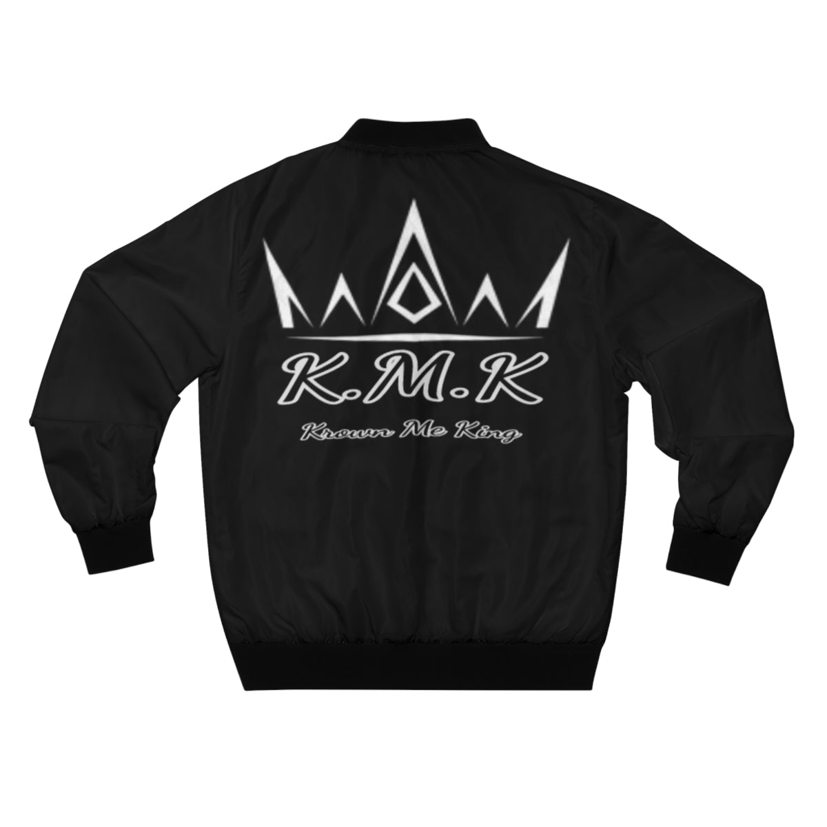 Krown Me King Men's Black Bomber Jacket