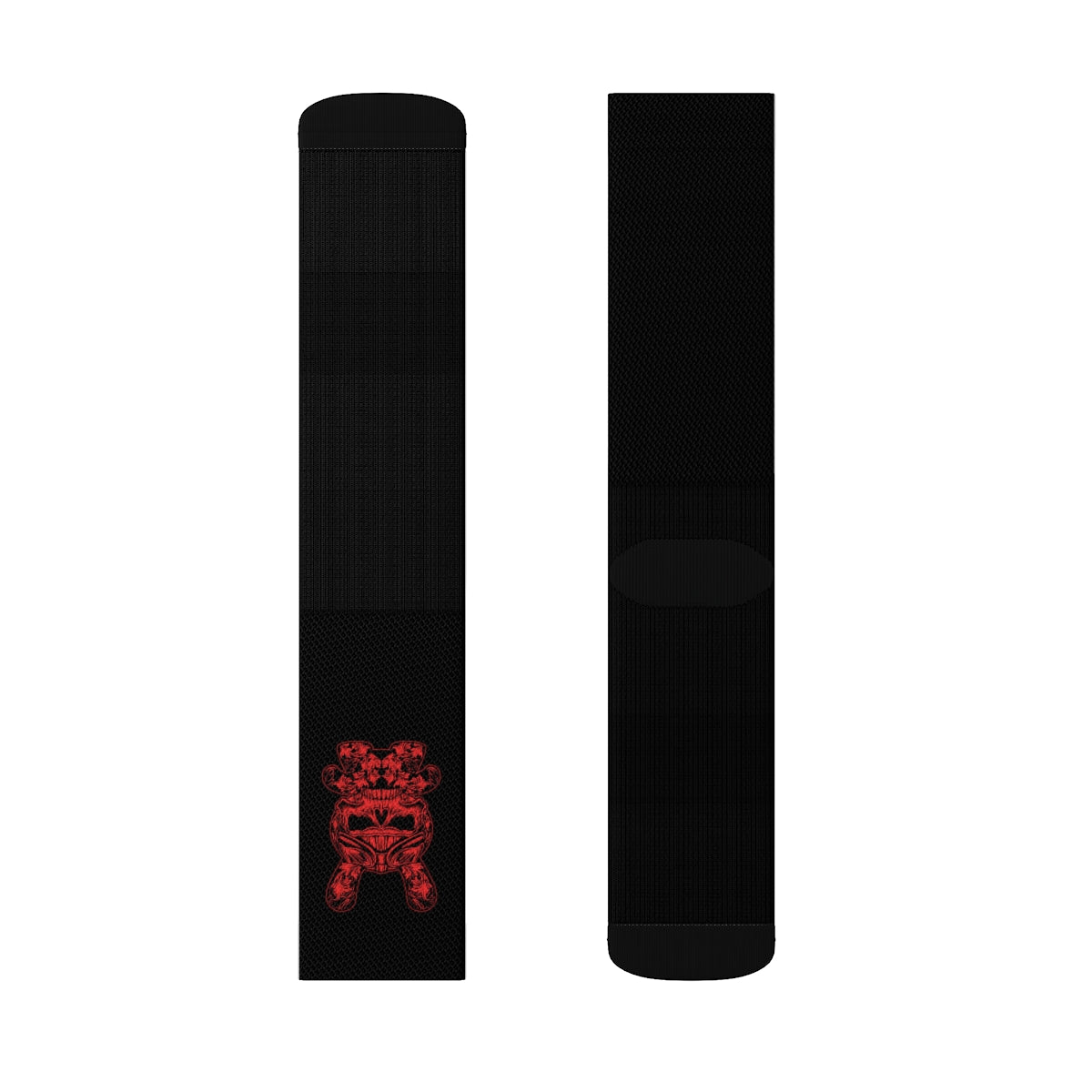 B RABB Black & Red Crew Socks