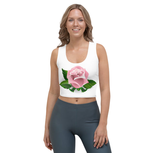 Pink Rose Crop Top