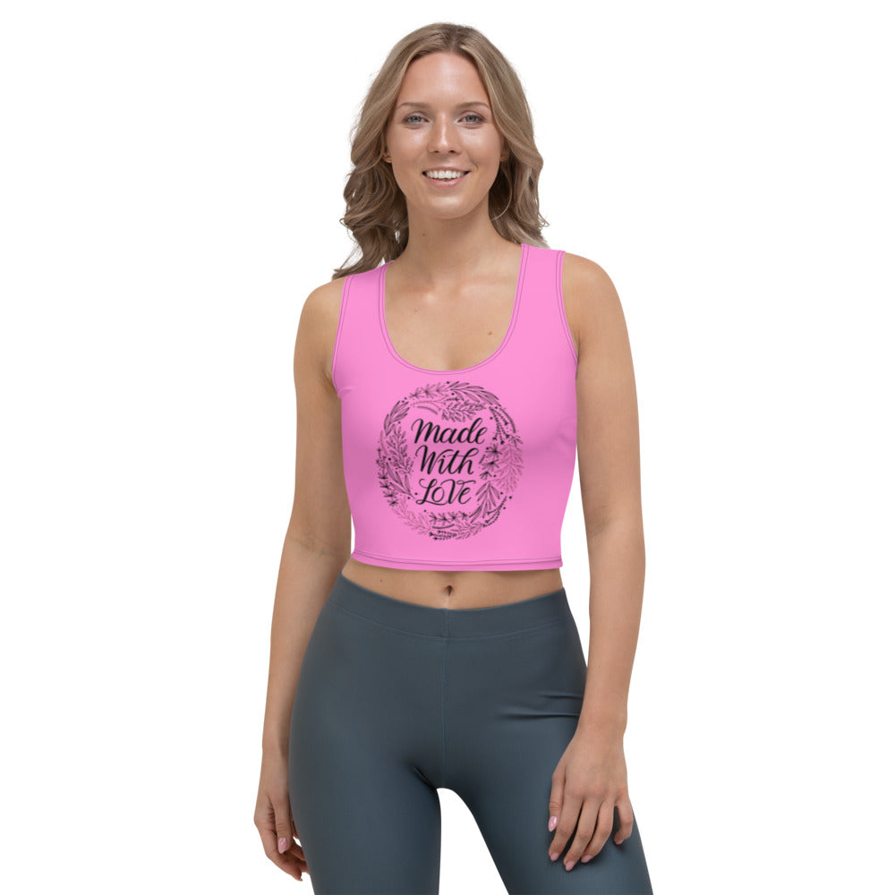 Made With Love Pink Crop Top