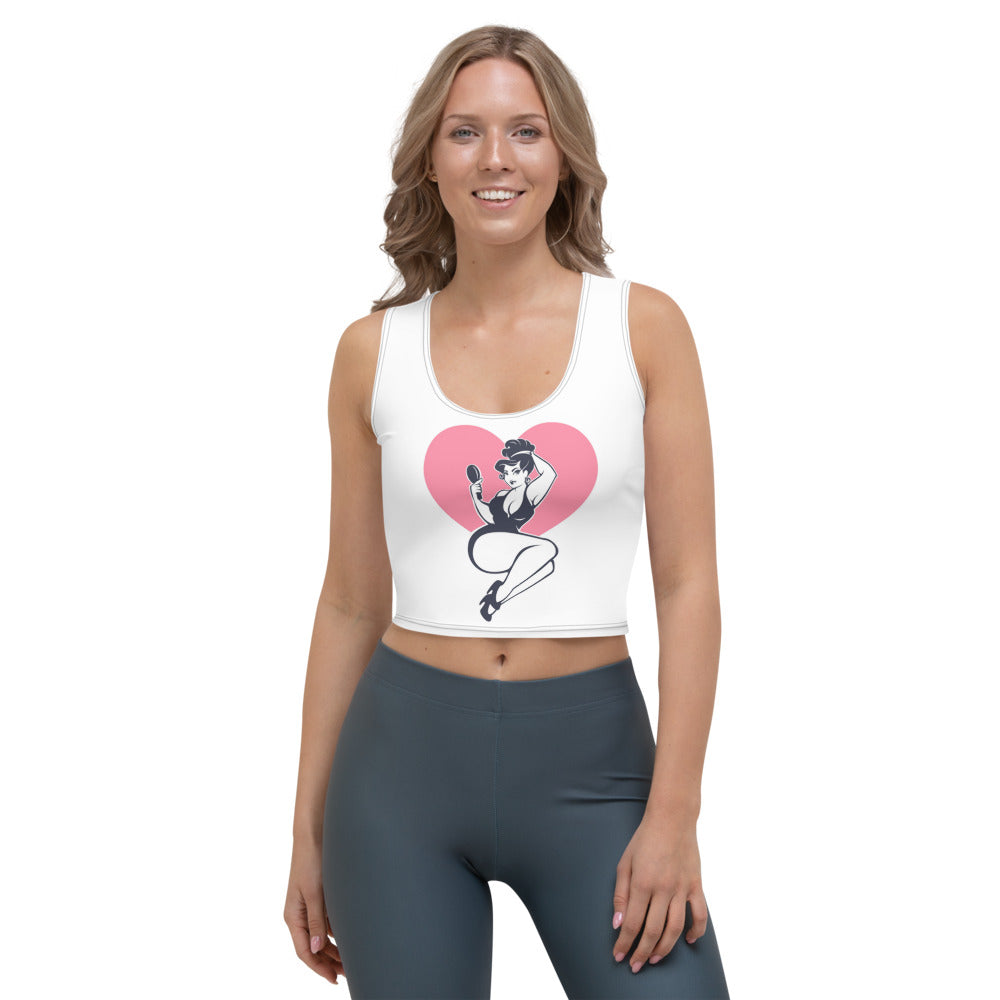 Happy Pinup Girl Crop Top