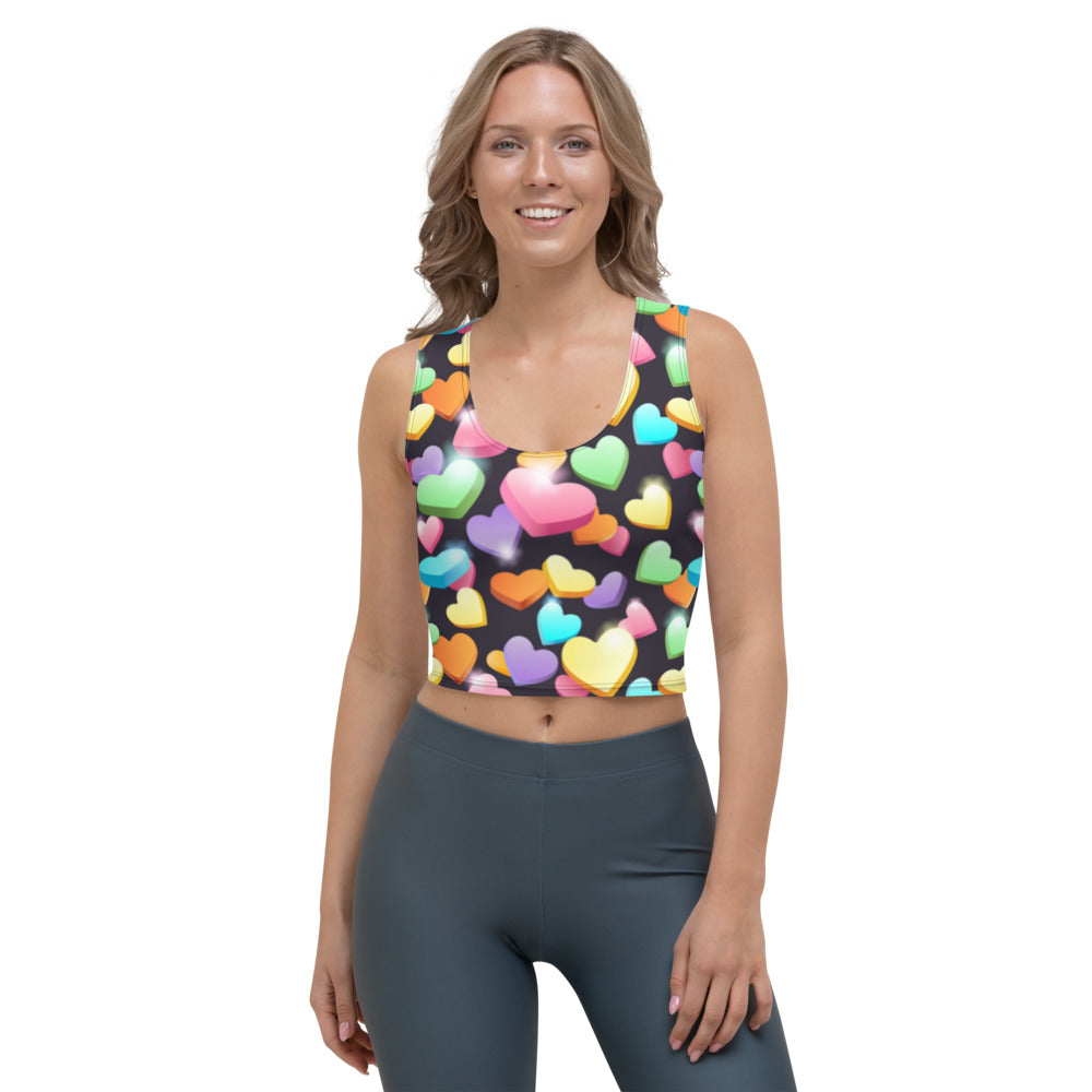 Candy Hearts Crop Top