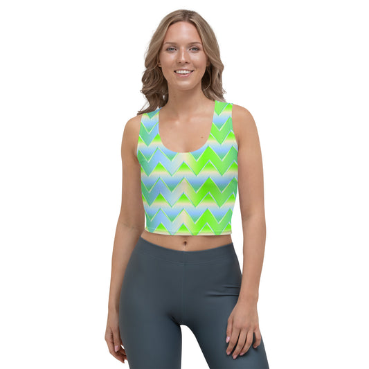 Colorful Zigzags Crop Top