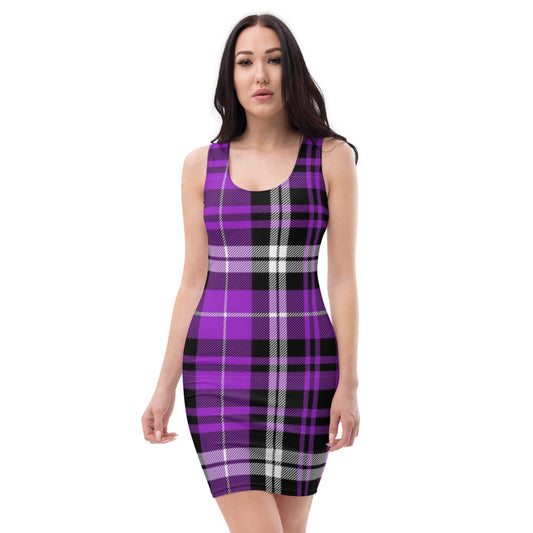 Purple Plaid Dress