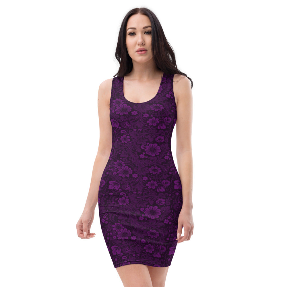 Purple Flowers Dress