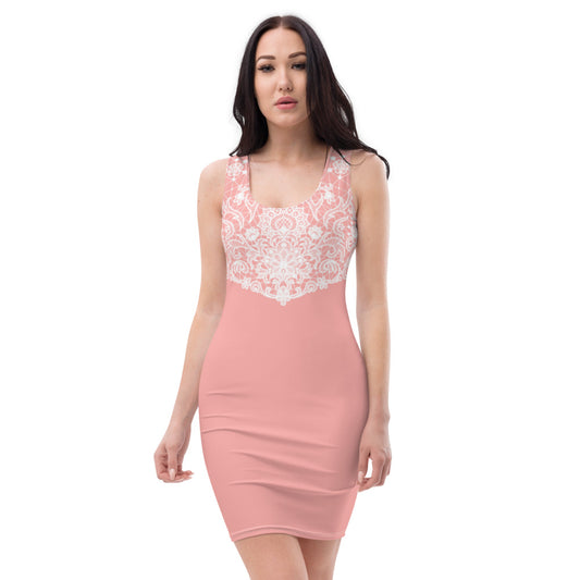 Cute Lace Light Pink Dress