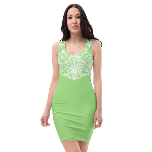 Cute Lace Light Green Dress