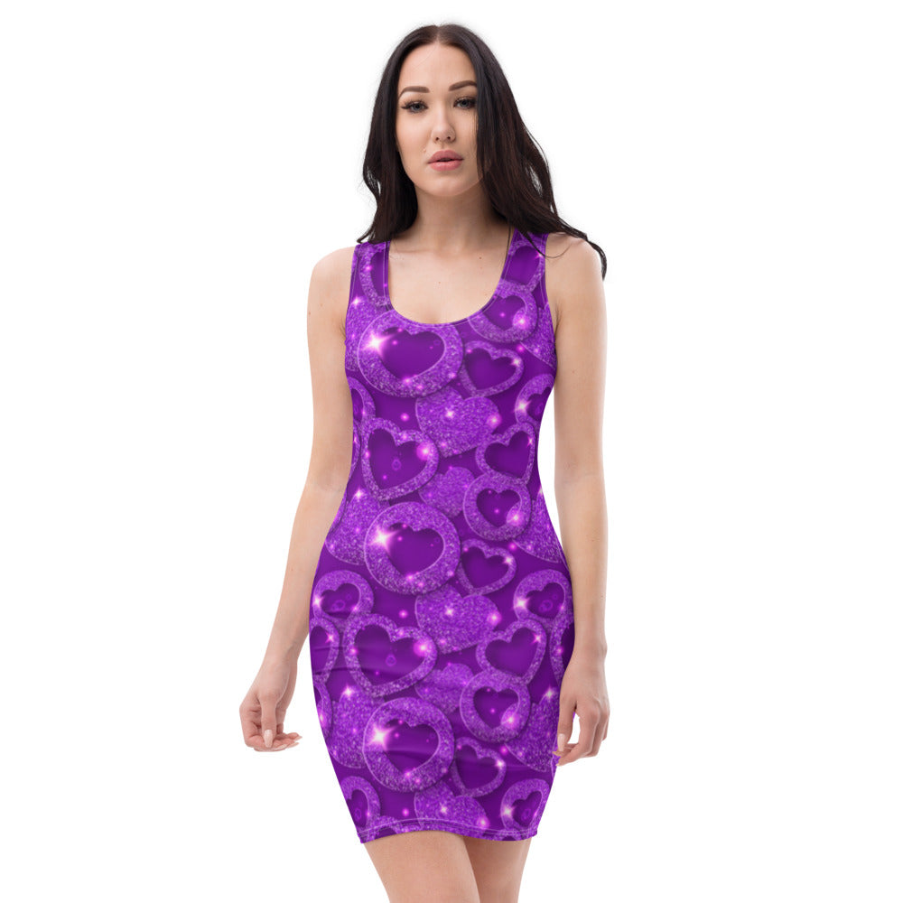 Lovely Purple Hearts Dress