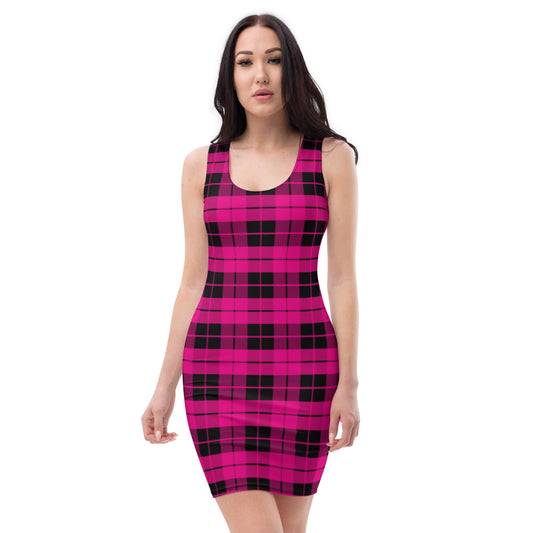 Pink & Black Plaid Dress