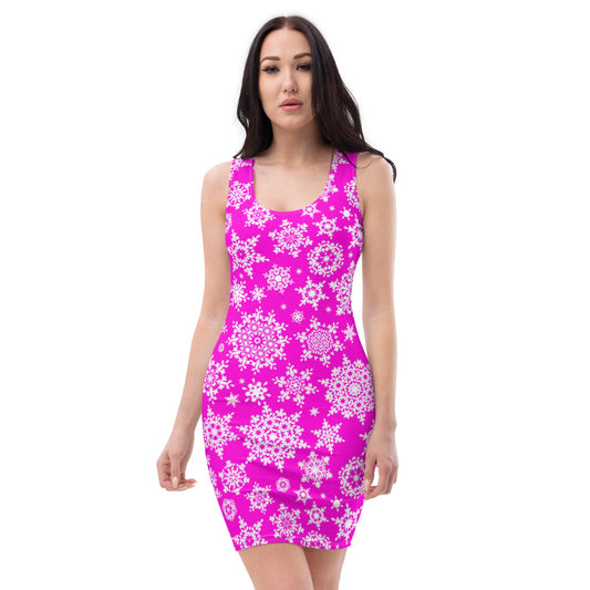 Pink Snow Flake Dress