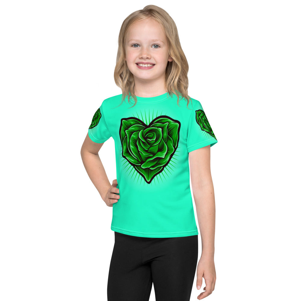 Beautiful Blooming Roses Kids T-shirt