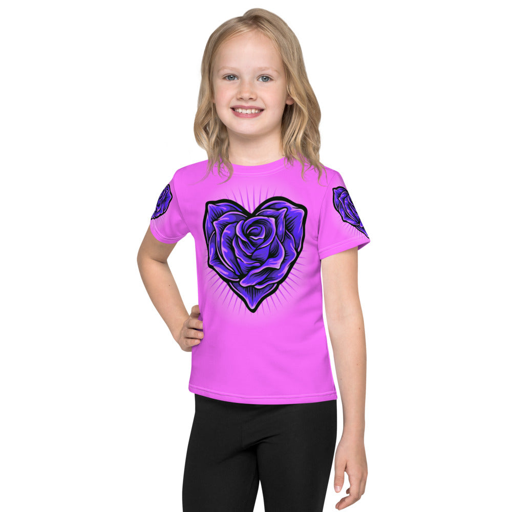 Beautiful Blooming Roses Kids T-shirt