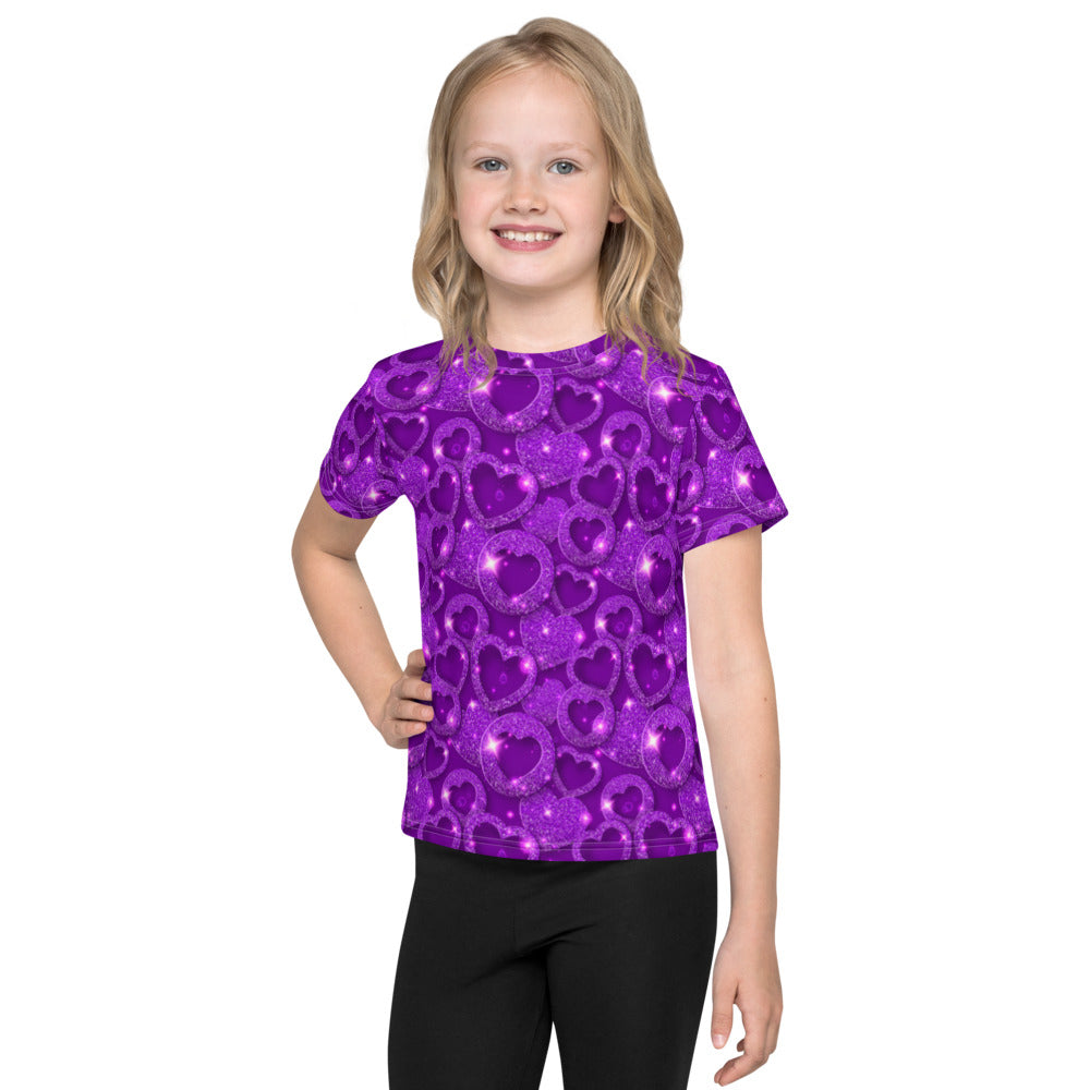 Lovely Purple Hearts T-shirt